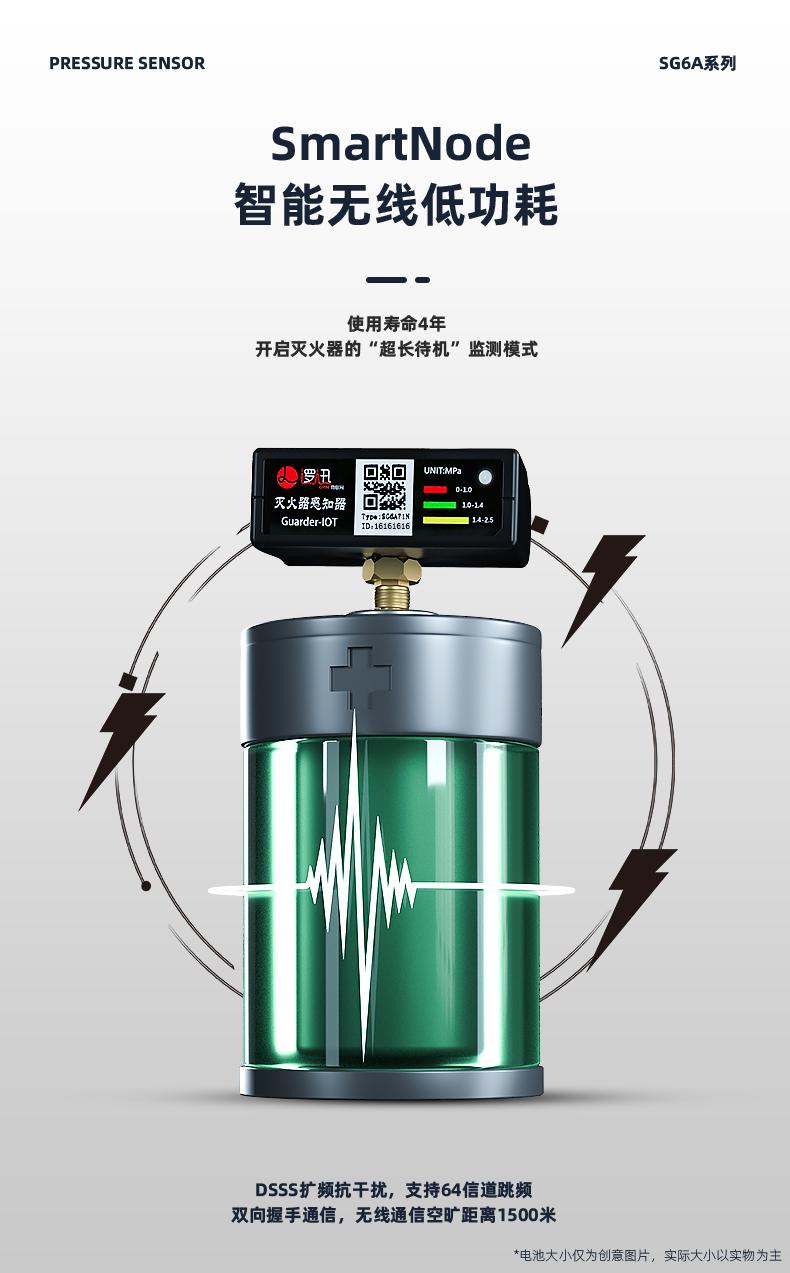 上海逻迅|智能灭火器感知器(传感器)SG6A|灭火器压力监测|压力感知器(传感器)产品详情图-7